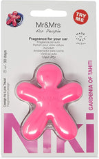 Mr & Mrs for People Car Air Freshener with Refill Niki Blister Gardenia of Tahiti Pink