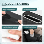 Upgrade Car Center Console Armrest Pad for Honda CR-V 2026 2012 Models, Comfortable Memory Foam Cushion Cover with Tissue Box & Side Storage Bag, Premium PU Leather 3-in-1 Car Armrest Cover(Black)