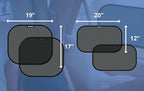 Car Sun Shades for Side and Rear Window (4 Pack) - Car Sunshade Protector - Protect Your Kids and Pets in the Back seat from Sun Glare and Heat. Blocks Over 98% of Harmful UV Rays - Easy to Install,