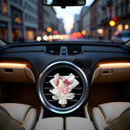 Fresh Flowers Mini Dried Flowers Bouquet for Car Air Vent Clips, Car Air Outlet Perfume Decoration, Air Fresheners Interior Accessories,Automotive Air Fresheners (white, Random fragrance)