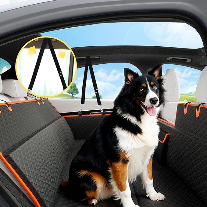 2Pcs Metal Straps of Dog Car Seat Cover,Metal Straps for Dog Car Seat Cover,Adjustable Replacement Dog Car Seat Belt