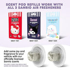 Hello Kitty Car Air Freshener Refills 2-Pack - Midnight Lavender Scent – Cute and Long-Lasting Car Accessories, Odor Eliminator, Fun Scents, 30 Days Freshness (2 Refills)