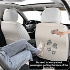 Gray Car Seat Covers Complete Set, Universal Car Seat Covers for Cars, Premium Waterproof Leather, Protect & Upgrade Car Interiors, Airbag Compatible, Easy to Install & Clean Up