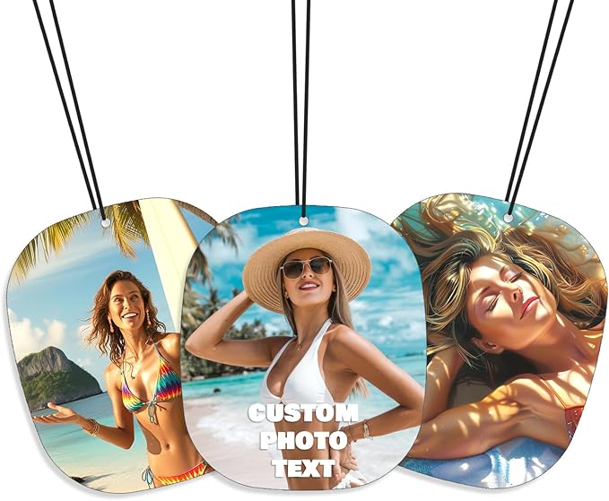 Personalized Air Freshener For Car Custom Air Freshener for Car with Text/Photo (Oval)