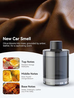 Ceeniu Smart Car Air Freshener, New Car Smell, Larger 135ml Capacity, Long-Lasting 6-Month Fragrance, Auto On/Off, Quiet Operation, Stylish Ambient Light, Premium Scent for Men, CF3 Pro Diffuser