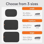 Baby Uma Car Window Shades (2 Pack) - 15.4″ x 25.8″, UPF 50+ Car Window Covers, 99% UVB + 94% UVA Protection, Static Cling Sun Shade with Travel Bag (Large)