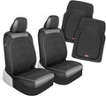 Motor Trend (2) Car Seat Covers for Front Seats with (2) Trimmable Car Floor Mats – Universal Fit Auto Accessories for Cars, Trucks, SUVs, Vans – Interior Protection and Vehicle Interior Shield Combo