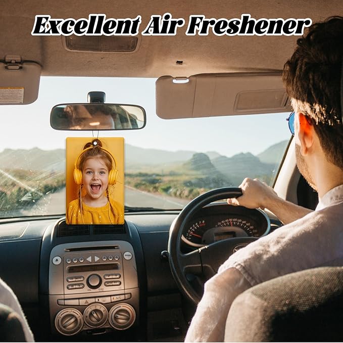 10/20/50/100/Pcs Custom Air Fresheners for Car Bulk, Personalized Double-sided Car Air Fresheners Customized Bulk Wedding Party Guests Souvenir Gifts (10 Rectangle)
