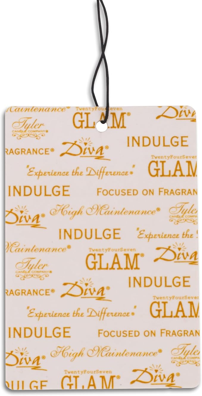 Tyler Candle Bless Your Heart Autoglam Ivory And Gold 4.5 x 3 Auto Air Freshener Mirror Hanger, Pack of 3