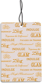Tyler Candle Kathina Autoglam Ivory And Gold 4.5 x 3 Cardboard Auto Air Freshener Mirror Hanger, Pack of 3