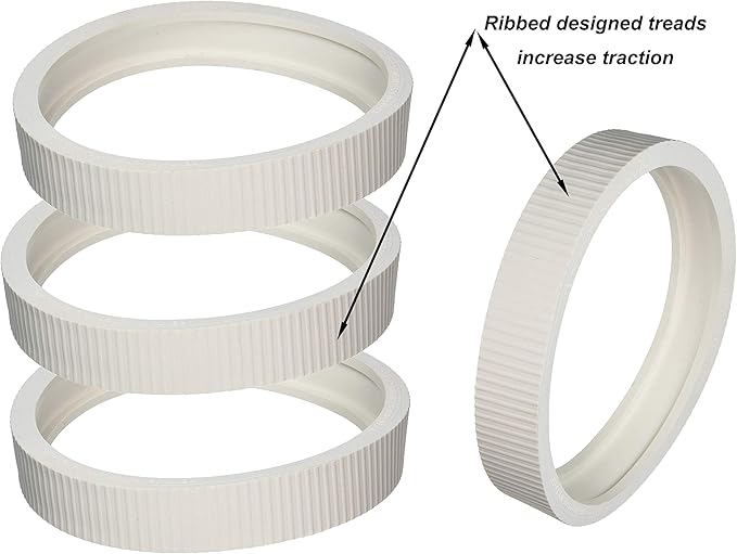 ATIE Pool Cleaner Upgraded Rubber Tire Compatible with Pentair Legend Pool Cleaner Wheel Rubber Tires 360007 and LLC1 (4 Pack)