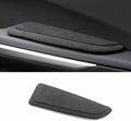 BETTERHUMZ Car Door Armrest Cushion Pad for Alcantara Suede, Car Elbow Rest Pad for BMW 3 4 5 6 7 8 X1 X3 X4 X5 X6 Z4 Series Car Accessories (Right, Black line)