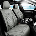 Fit HRV Car Seat Covers Compatible with Honda HRV 2016-2025 2026, Premium Leather Breathable, Wear Resistant, Airbag Compatible, All-Weather Protection & Full Coverage, Full Set Gray