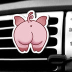 WIRESTER Fresh Scented Car Air Freshener Vent Clip, Decorative Accessories, Interior Decoration for Cars - Cute Animal Butt, Cute Dog Cat, Dog Butt Looking Back, Dog Lying
