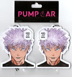 PumpCar 2 pieces satoru Nah I'd Win double-sided hanging Japanese anime cherry-scented air freshener Cool anime hanging for rearview mirror Car Interior Accessories Gifts