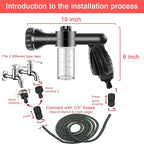 Car Wash Kit -Car Cleaning Kit Cars Washs Foam Gun Microfiber Sponge Cars Washing Kits Tire BrushTowels Complete Large Washs Mitt
