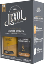 Lexol Leather Conditioner and Cleaner Kit by Lexol, Use on Furniture, Car Interiors, Shoes, Handbags, Includes 2 Application Sponges, Two-Step System, 16 oz Each