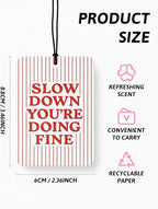 Cute Colorful Mental Health Air Freshener 4 Pcs, Boho Inspirational Positive Affirmation Gifts for Women Hanging Air Freshener for Therapy Office Classroom Cars Closet Drawer Books