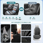 Black Front Seat Cover for Car, Cooling and Massage 3 in 1 Cooling Car Seat Covers with Massage & Temeperature Control (Black-1)