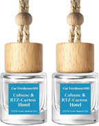 C Classy Car Air Freshener Hanging 2 Pack, Cabana Hotel Scent Essential Oil Diffuser for Cars, Long-Lasting Fragrance,Cute Car Accessories, C ar Air Fresheners for Women & Men Gift, Made in USA