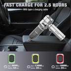 Car Vacuum Portable Cordless 22000PA High Power with Brushless Motor 4-in-1 Compressed Air Duster & Air Blower & Pump Hand Held Vacuum for Car, Home, Office, Ideal Gifts for Men & Women