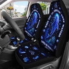 GENANY Bible Verse Car Seat Covers Set of 2, Sea Themed Breathable Front Seat Covers for Truck Sedan SUV, Christian Car Accessories, Christian Gift for Women Men