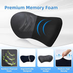 Lumbar Support Pillow for Office Chair - Lumbar Pillow for Car - Ergonomic Lumbar Support Pillow for Car Automotive Seat Cushions