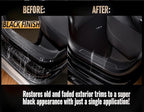 Black Trim Restorer,Plastic Restorer,Tire Shine,Unique Formula Restore a Finish to new Last for 8+Months-Protect Against UV Rays,Conceal Scratches,car Shiny Stuff,Faded Trim 6.7 Fl Oz Works in Second