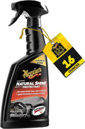 Meguiar's G4116 Natural Shine Protectant, Plastic Restorer that Improves Color and Shine for Vinyl, Rubber, and Plastic Surfaces, Provides UV Protection, Easy to Use Spray, 16 oz