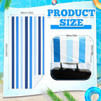 2 Pack Car Seat Towel Covers with Storage Bag 63 x 32 Inch Athletic Running Towel Seat Sweat Washable Non Slip Cover Gift for Car Outdoor Sport Activities (Blue Vertical Stripes)