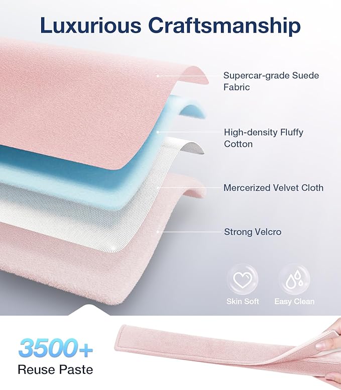 Wigoo 2026 Upgraded Version Suede Car Seat Belt Cover, [Reduces Neck Friction & Enhances Comfort], Soft Shoulder Pad Protector, Auto Interior Accessories,(2 Packs, 13.9Inch), Pink