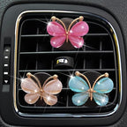 3Pcs Cute Butterfly Car Clip, Interior Accessories,Flowers Car Charm Air Vent Accessories Cute Automotive Interior Trim Car Decorations Gift for Girls and Women，Automotive Air Fresheners