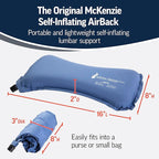 OPTP The Original McKenzie Self-Inflating AirBack Travel Lumbar Support Pillow