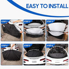 Roof Panel Storage Bag Compatible with Chevrolet Corvette C8 2020-2025, Removable Hardtop Roof Panel Storage Bag Organizer with Handle, Fit for Manual sunroof