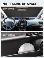 Proadsy 2026 Upgrade Windshield Sun Shade Custom Fit Toyota Prius 2016-2022 (NOT for Prius C or Prius V) 4-Layer Foldable Front Sunshade Protector Sun Visor Blocks UV Rays Keep Car Cooler
