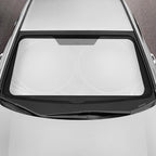Motor Trend Foldable Car Sun Shade with Storage Bag, Collapsible Sun Visor for Windshield (X-Large, 74 x 37 inches)