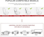 Car Seat Cover for Luxury & Comfort - PU Leather, Anti-Slip, Full Wrap Protection with Storage Pocket for Bottom Cushion - Universal Fit for 95% of Vehicles (Coffee Color,2 Piece)