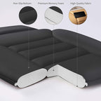 Premium Car Seat Cushion, Driver Cushion with Comfort Memory Foam & Non-Slip Rubber Bottom, Car Seat Pad Works with 95% of Vehicles and Office Chair or Home (Black)