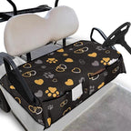 Biyejit Golf Cart Seat Covers with 4 Pockets Golf Cart Seat Towel Blanket Fits 2-Seat Golf Carts, Golf Cart Accessories