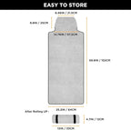 Waterproof Seat Cover Towel, Premium Sweat Carseat Protector, Perfect for Universal Anti-Slip Car Truck SUV Seat, Great for Surfing Yoga Gym Workout, Gray