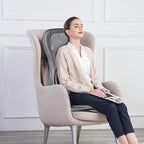 COMFIER Massager Chair with Heat, Shiatsu Neck Back Massager Portable with Compression & Rolling,Massage Chair Pad for Neck & Back for Muscle Tension Relief