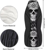 Sugar Skull Car Seat Cover Anti-Slip Back Fabric Soft Automobile Front Seat Covers Easy to Install All-Season Protection Universal Vehicle Accessories