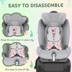 Pinkunn 2 Pcs Gel Car Seat Cooling Pad for Baby Summer Breathable Ice Cushion Multifunctional Ice Stroller Cooler Mat for Stroller Baby Dining Chair Child Safety Seat(Bright Color,Forest)