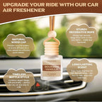 Car Air Freshener Diffuser Hanging, Bourbon Vanilla Fragrance Oil