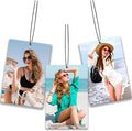 Custom Air Freshener for Car, Personalized Air Fresheners, Custom Double Sided photo Air Freshener, for Wardrobe, Bathroom and Hanging Ornaments (Rectangle)