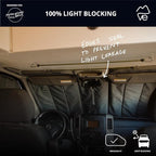 VanEssential Insulated Reflective Blackout Window Cover Designed for Mercedes-Benz NCV3 & VS30 (Van Years 2007 to Current), Front Windshield, Charcoal Gray Reflective