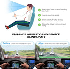 Car Seat Cushion for Driving, Memory Foam Driver Seat Cushion with Lower Back & Tailbone Pain Relief. Automotive Cushion for Car Suitable for Trucks, Sedans, and Other Vehicles
