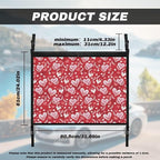 White Heart Grass Car Roof Storage Bag Car Storage Bag Organizer All Car Storage Organizers Vehicle Passenger Seat Organization and Storage for Travel