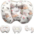 KAKIBLIN Baby Support Pillow, Head and Neck Support, 2 in 1 Banana Neck Pillow for Baby Newborn, Adjustable Stroller Head Pillows for Kids (Hedgehog)