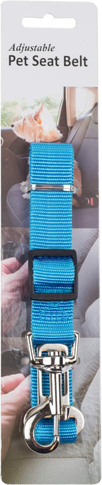 Furhaven Adjustable Pet Seat Belt for Cars & Standard Vehicles - Lagoon Blue, One Size
